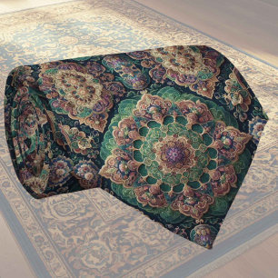 Cravate Tapis Designer Persan de Luxe Foulard en faux so