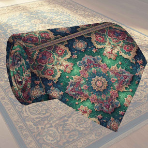 Cravate Tapis Designer Persan de Luxe   Foulard en faux so