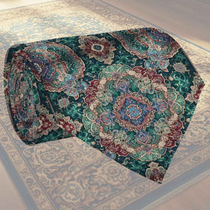 Cravate Tapis Designer Persan de Luxe   Foulard en faux so