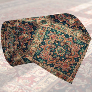 Cravate Tapis Designer Persan de Luxe   Foulard en faux so