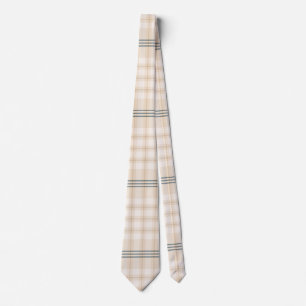 Cravate Tartan Brown clair