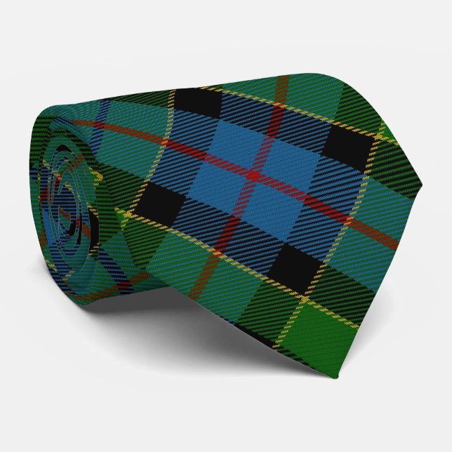 Cravate Tartan de monogramme de la lettre F de Forsyth (Roulé)