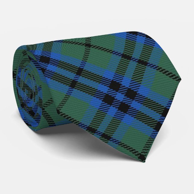 Cravate Tartan de monogramme de la lettre K de Keith de (Roulé)