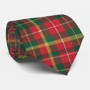 Cravate Tartan de Noël Rouge et Vert 