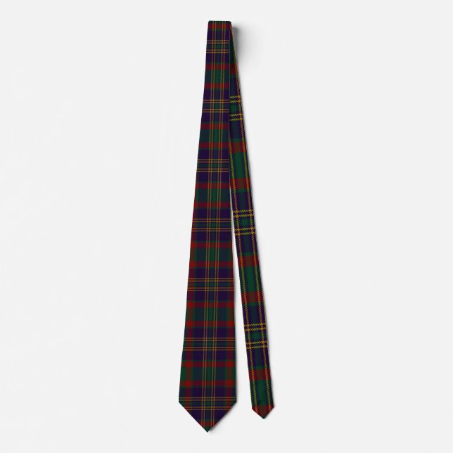 Cravate Tartan d'Irlandais du comté de liège (Devant)