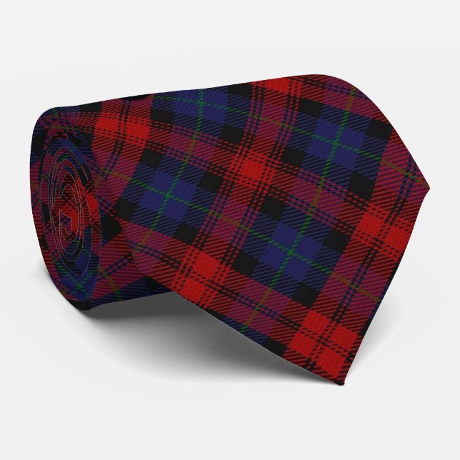 Cravate Tartan écossais de monogramme de MacLachlan M de (Roulé)