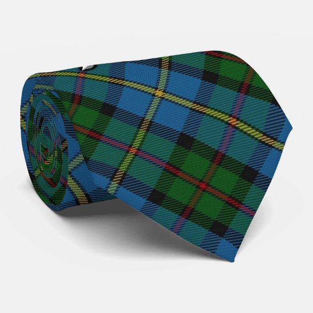 Cravate Tartan écossais de monogramme de MacLeod M de clan (Roulé)