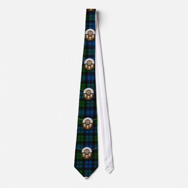 Cravate Tartan et escarcelle militaires de Campbell de (Devant)