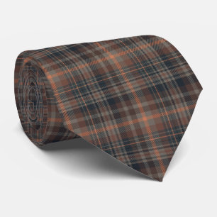 Cravate Tartan Plaid de la Forêt sombre Terre  