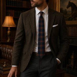Cravate Tartan Plaid Heritage Bourgogne Luxe Vieille For
