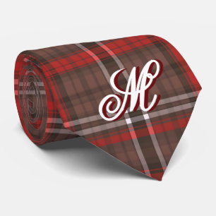 Cravate Tartan Plaid Rouge Traditionnel Collection tendanc