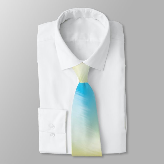 Cravate Teinture rose jaune et bleu (Attaché)