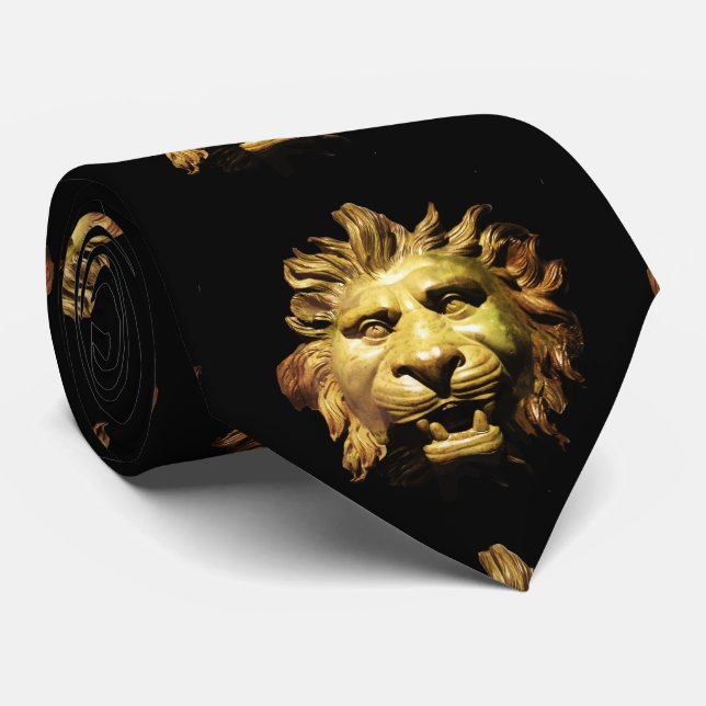Cravate TÊTE DE LION À BRONZE Figurehead Bateau romain ant (Roulé)