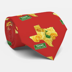 Cravate Texas Forme Rose jaune n'importe quelle couleur cr