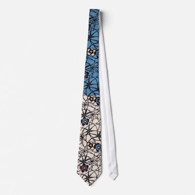 Cravate Textile japonais Kimono vintage (Bingata) (Devant)