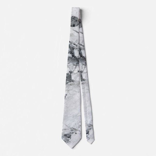 Cravate Textures de pierre blanche Design Series 5 (Devant)