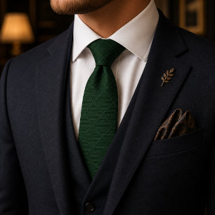 Cravate Tie à carreaux vert émeraude de luxe   Mariage à l