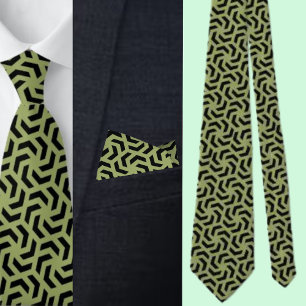 Cravate Tie à motif géométrique coloré mignon