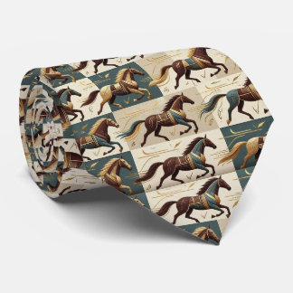 Cravate Tie Abstrait pour le Derby de Courses de Chevaux