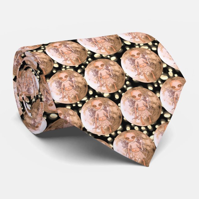 Cravate Tie Alien Fée (Roulé)