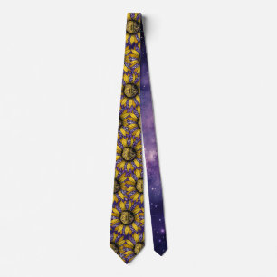 Cravate Tie avec Tournesol/Tigre/Fleur-de-Lis de Louisiane