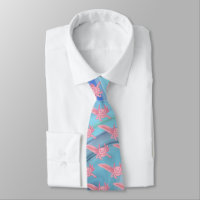 Tie Axolotl Rose Sourire – Design Kawaii Mignon