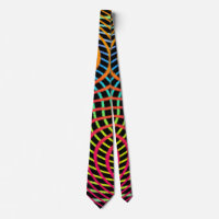 Tie d'art amusant Chaos Coloré