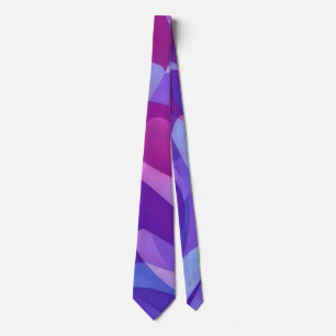 Cravate Tie d'art violet et rose