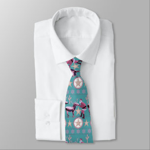Cravate Tie de cou de renne d'âne de Noël occidental