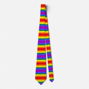 Cravate Tie de cou drapeau LGBT+