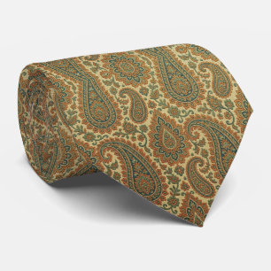 Cravate Tie de cou Jacquard Paisley Style Vintage
