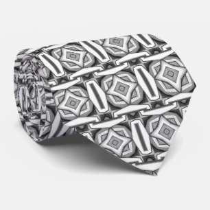 Cravate Tie de cou moderne monochrome abstrait