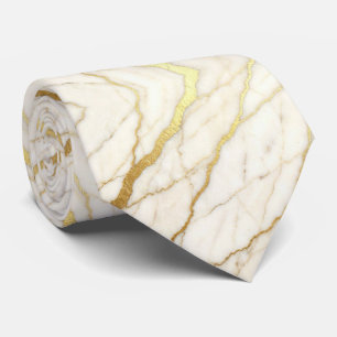 Cravate Tie de mariage et d'événement de luxe Marbre bla