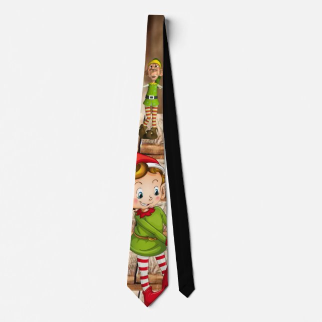 Cravate Tie de Noël, Lutin (Devant)