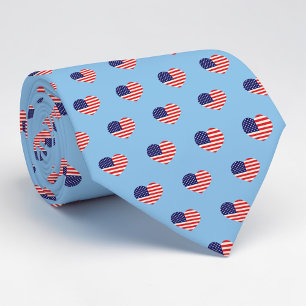 Cravate Tie de vacances - Drapeau américain du 4 juillet