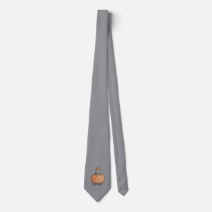 Cravate Tie d'Halloween avec pigeon