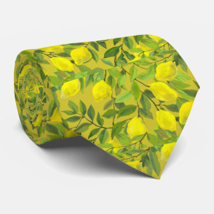 Cravate Tie en forme de citron artistique pour hommes