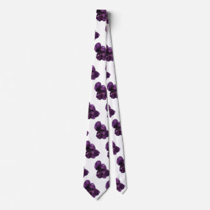 Cravate Tie en pierre de cristal d'améthyste