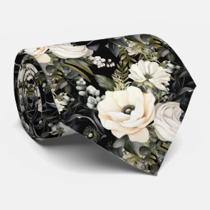 Cravate Tie floral pour occasion spéciale Moderne et for