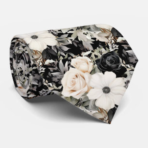 Cravate Tie floral pour occasion spéciale   Moderne et for
