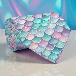 Cravate Tie Glam Couleurs Pastel Sirène