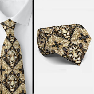 Cravate Tie Léopard Audacieux   Mode Masculine pour Hommes