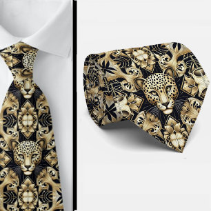 Cravate Tie Léopard Audacieux Mode Masculine pour Hommes