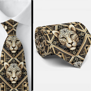 Cravate Tie Léopard Audacieux   Mode Masculine pour Hommes