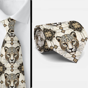 Cravate Tie Léopard Audacieux   Mode Masculine pour Hommes
