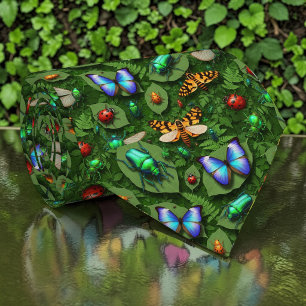 Cravate Tie personnalisé à motif de bugs et insectes