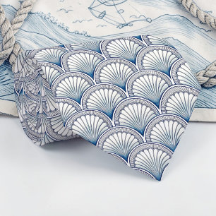 Cravate Tie personnalisé Coquillages Marins