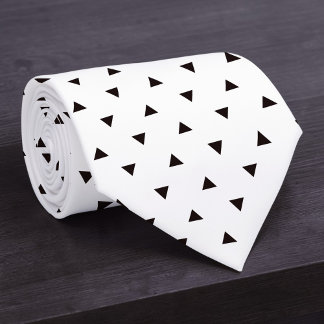 Cravate Tie personnalisé motif noir et blanc