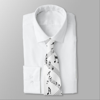 Cravate Tie personnalisé pour hommes - Notes d'instrument