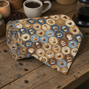 Cravate Tie personnalisé pour les amateurs de café au lait